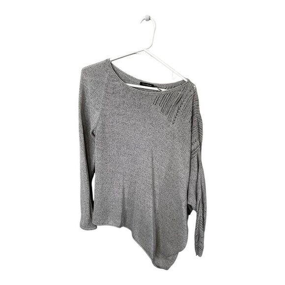 Stella Carakasi grey cotton blend long sleeve asymmetrical pullover ligh… - Picture 5 of 14